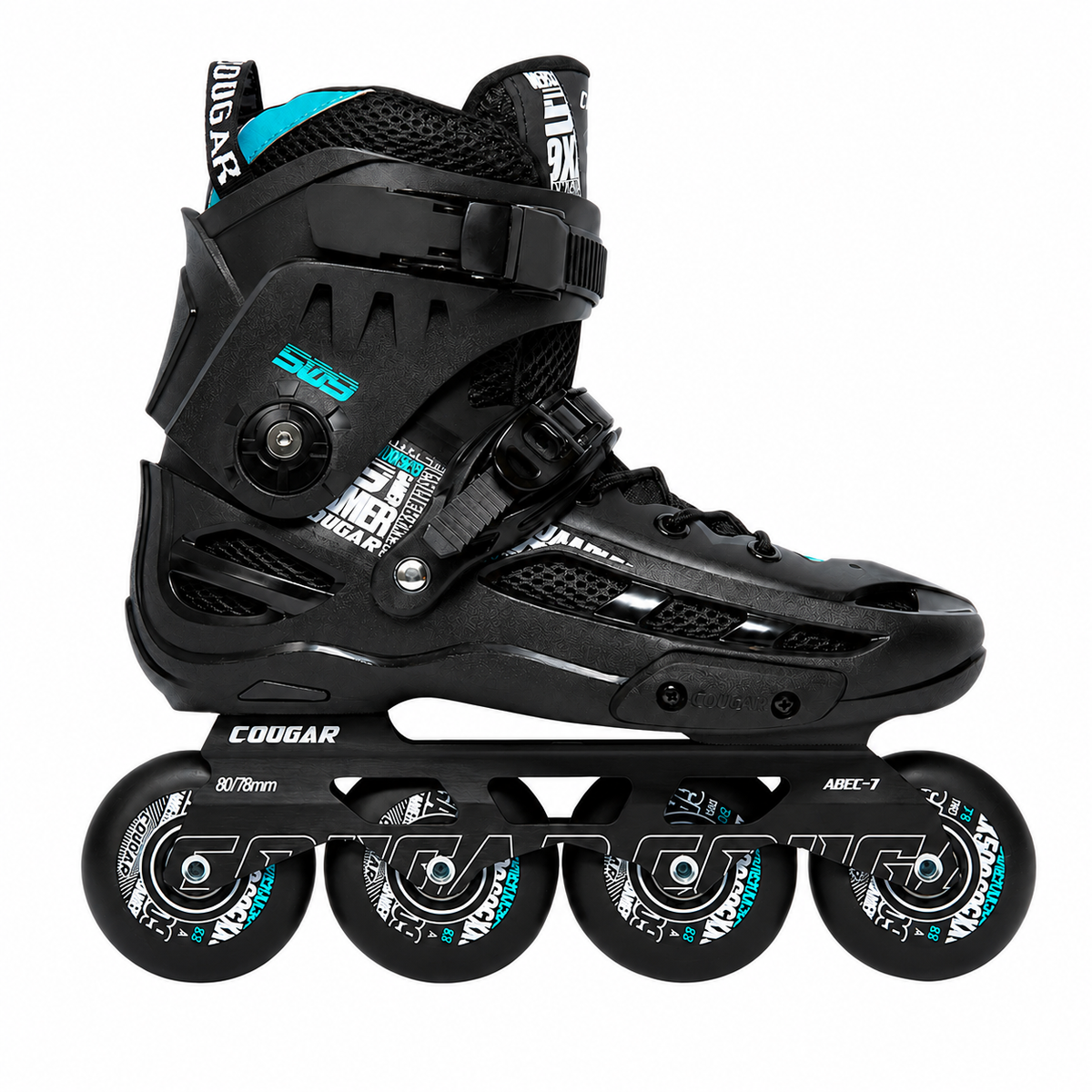 Cougar 509 urban inline skates with CNC aluminum chassis