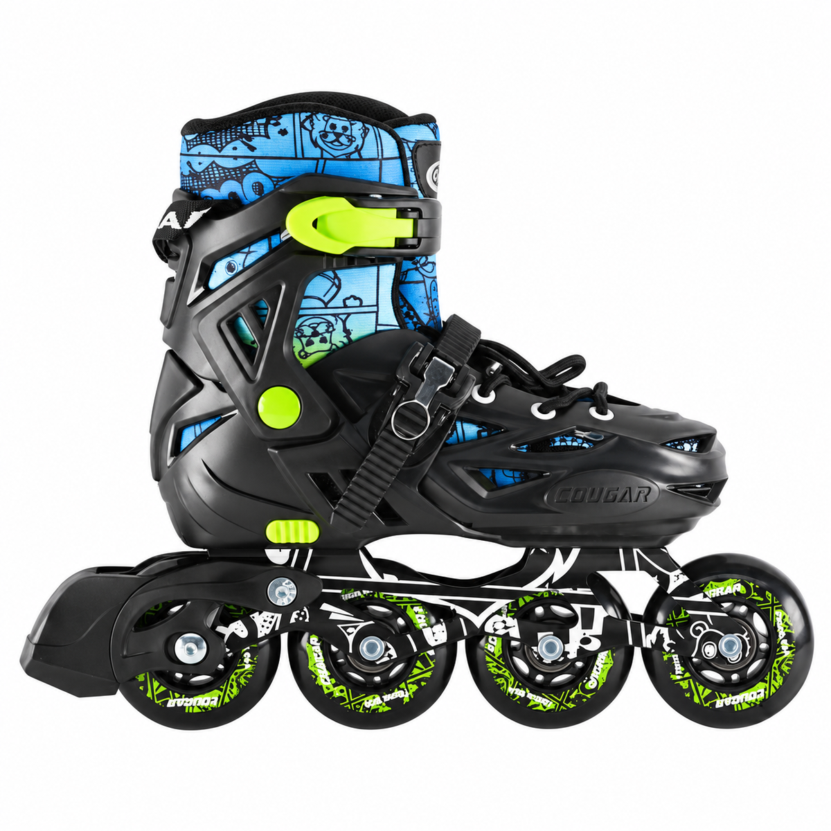 Cougar C1 beginner adjustable inline skates for kids
