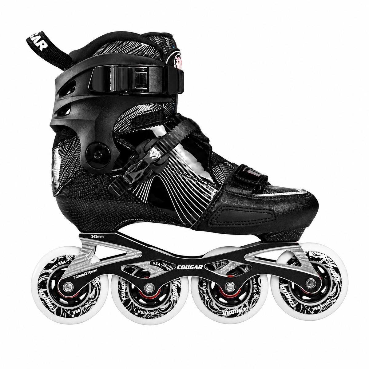 Cougar C3 carbon slalom inline skates for freestyle and urban skating