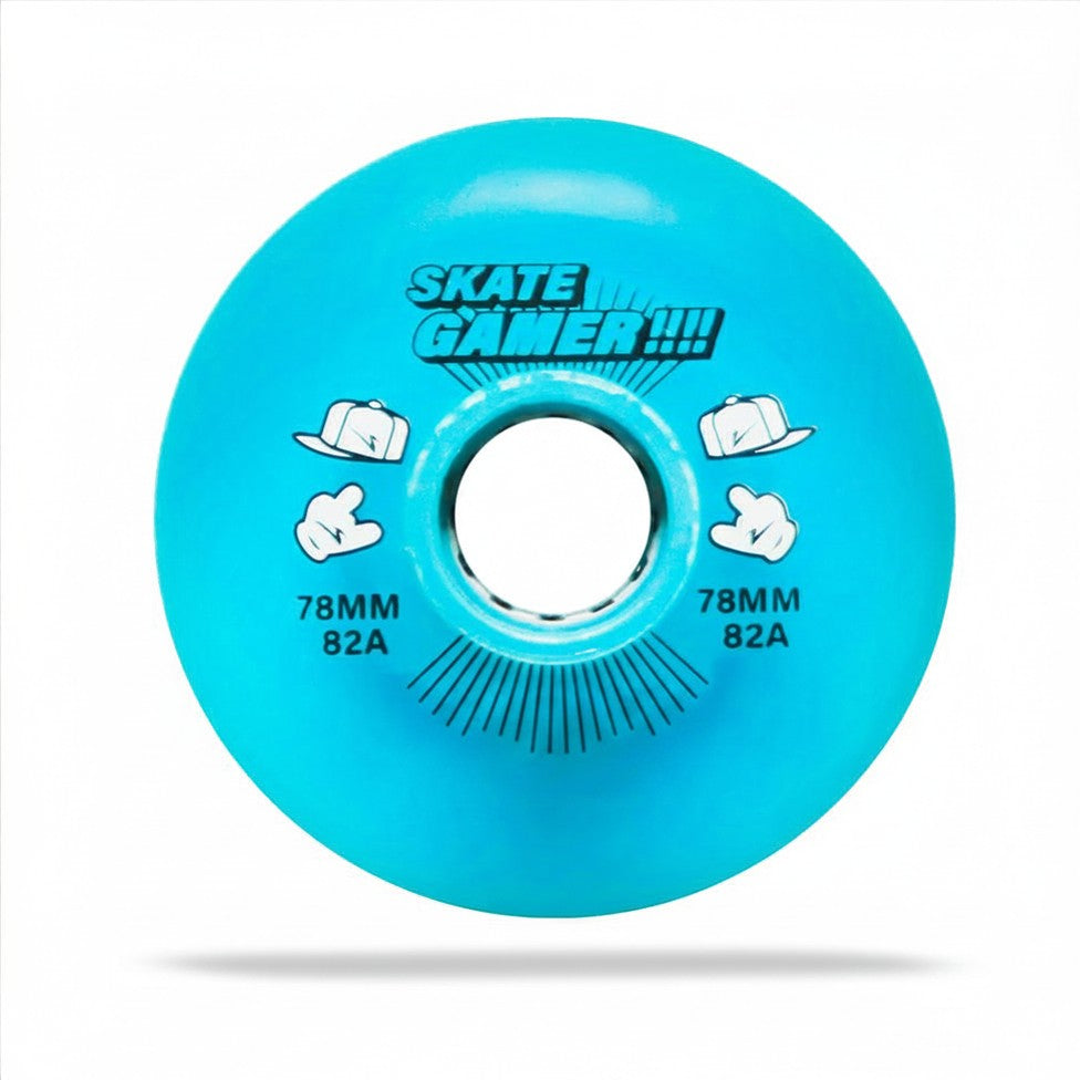 original Cougar LED skate wheels blue